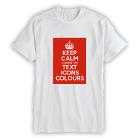 Keep Calm Customised Men's Background Image T-shirts