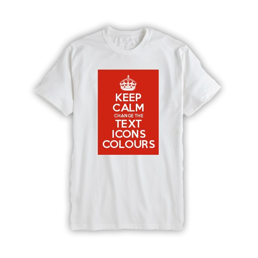 Keep Calm Customised Children s Background Image T shirts