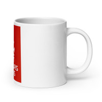 White glossy mug