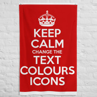 Keep Calm Customised Flag