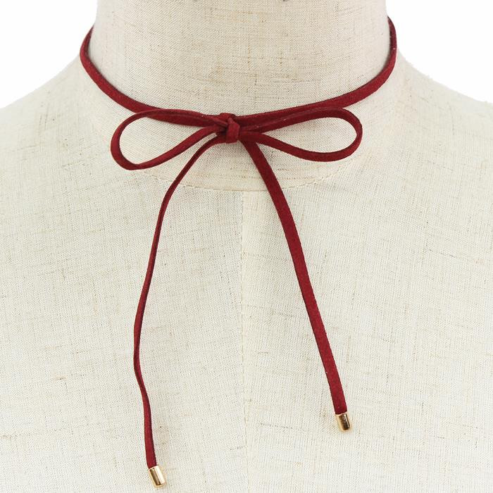 red bow choker