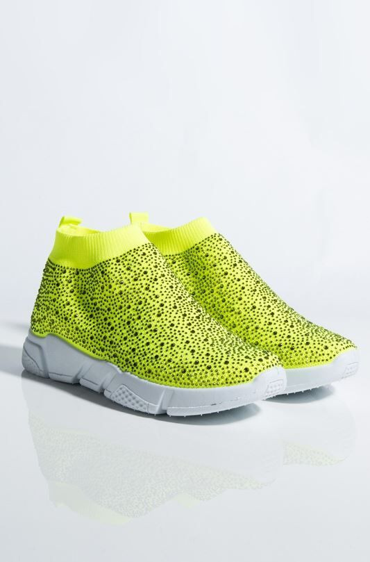 neon lime shoes