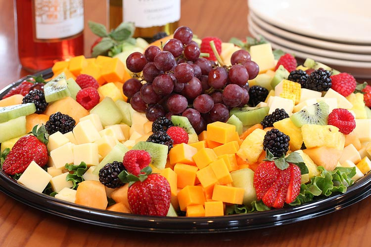 fruit and cheese tray