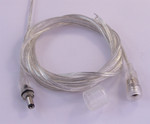 Transparent Waterproof DC connector 2m and15 cm wire