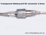 Transparent Waterproof DC connector Single Color