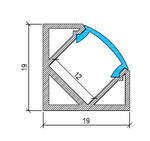 Aluminium Corner LED Profile type 2