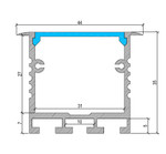 Box Aluminium LED Profile Recessed