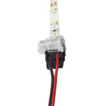 Non Soldering Single Color LED Strip to Wire Connector Non-Waterproof 