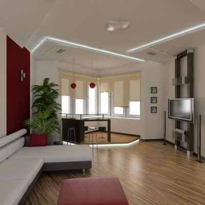 led strip lighting in bulkhead