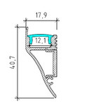 Cove Aluminium LED Profile 