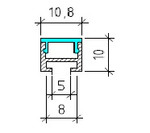 MINI Aluminium LED Profile Surface Mounted Type2