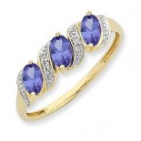 Tanzanite & Diamond Ring (M2715)