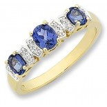 Ceylon Sapphire & Diamond Ring (M2432)