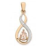 Morganite & Diamond Pendant (M2729)
