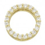 Cubic Zirconia "O" Pendant (M2757)