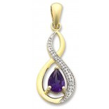 Amethyst & Diamond Pendant (M2927)