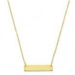 ID Plate Pendant Necklace (M2484)