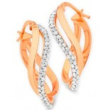Swarovski Crystal Hoop Earrings (13-1042)