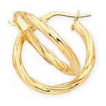 Twist Hoop Earrings (14-1809)