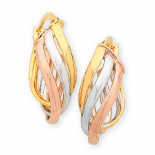 Twist Hoop Earrings (M2147)