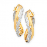 Curved Hoop Earrings (14-1812)