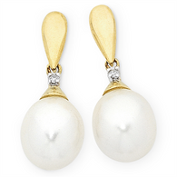 Pearl & Diamond Earrings (17-680)