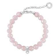 Rose Quartz Charm Bracelet (CX0227)