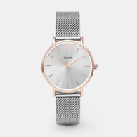 Cluse Minuit Rose Gold/Silver Watch (CW0101203004)