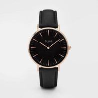 Cluse Boho Chic Rose Gold Black Watch (CW0101201011)