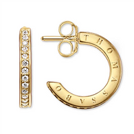 CZ Half Hoop Earrings (TCR579CZY)