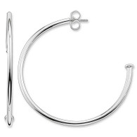 Karma Bead 40mm Hoop Earrings (24-1121)