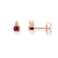 Red Corundum Stud Earrings (TH1958GAR)