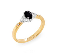 Australian Sapphire & Diamond Ring (957)
