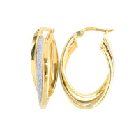 Interlocking Hoop Earrings (14-2014)