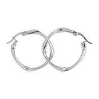 Fancy Twist Hoop Earrings (14-2010)