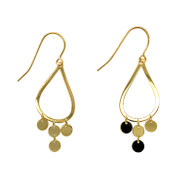 Tear Drop Shape Statement Earrings (14-2065)