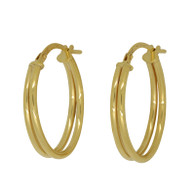 Double Hoop Earrings (14-2066)