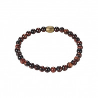 Red Tiger Eye Bead Bracelet (27-1007)