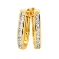 Diamond Huggie Earrings (12-435)