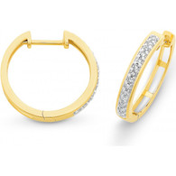Diamond Huggie Earrings (12-591)