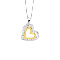 Double Heart Pendant (22-1478)