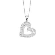 Double Heart Pendant (22-1480)