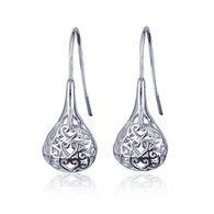 Filigree Teardrop Earrings (24-1774)