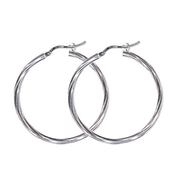 Twist Hoop Earrings (24-775)