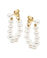 Pearl Hoop Earrings (17-1460)