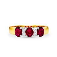 Ruby & Diamond Ring (2-1880)