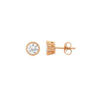5mm Cubic Zirconia Stud Earrings (24-1908)
