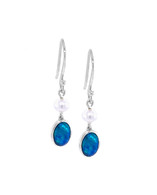 Solid Opal & Pearl Earrings (18-37)