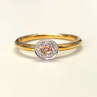 Australian Argyle Pink & White Diamond Ring (1-2853)