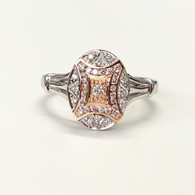 Australian Argyle Pink & White Diamond Ring (1-2856)